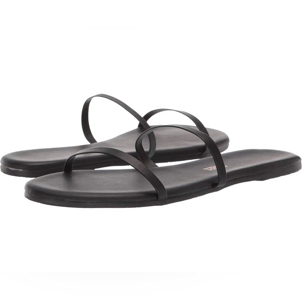 Tkees Black Gemma Slides Size 7